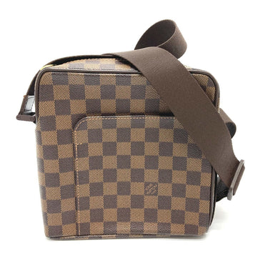 LOUIS VUITTON Shoulder Bag N41442 Damier canvas Brown Damier Olaf PM unisex(Unisex) Used Authentic